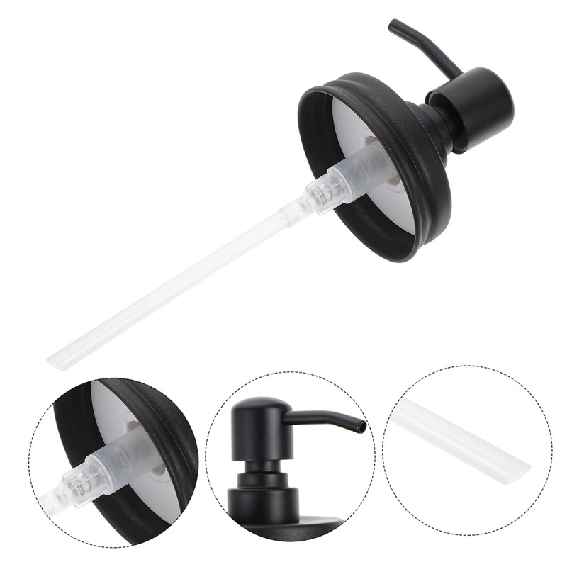 WOONEKY Durably Crafted Liquid Soap Press Emulsion Distributor for Jar