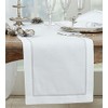 Fennco Styles Embroidered Metallic Border Table Runner 16" W x