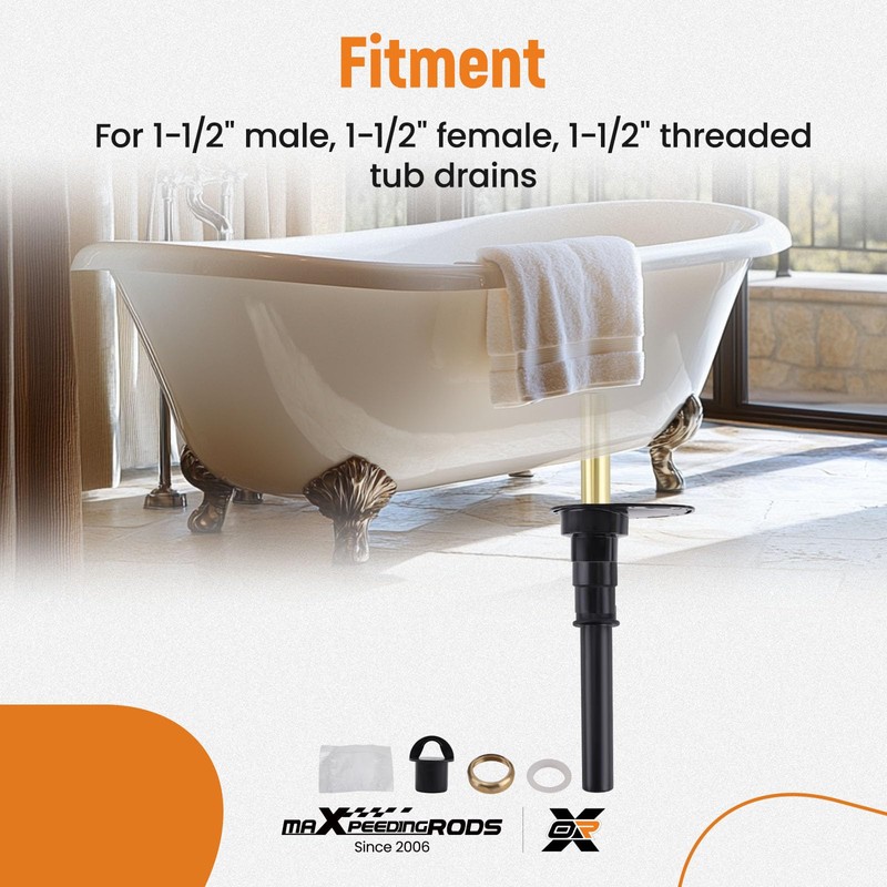 maXpeedingrods Upgrade Freestanding Tub Drain Rough-in Kit, Freestanding Tub Drain