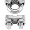 QWORK 3/8" Wire Rope Clamp Clip M10, 10 Pack Large