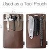 Tintris Pocket Protector, 3 Pack Leather Pen Pencil Holder Pouch