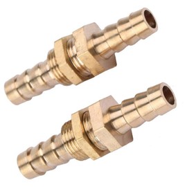 MACHSWON Brass Hose Connector 8mm Brass String Plate Pagoda Joint Pipe Hose Air Fuel Hose Joiner Water Pipe Gas Tubing Hose Fitting 2pcs