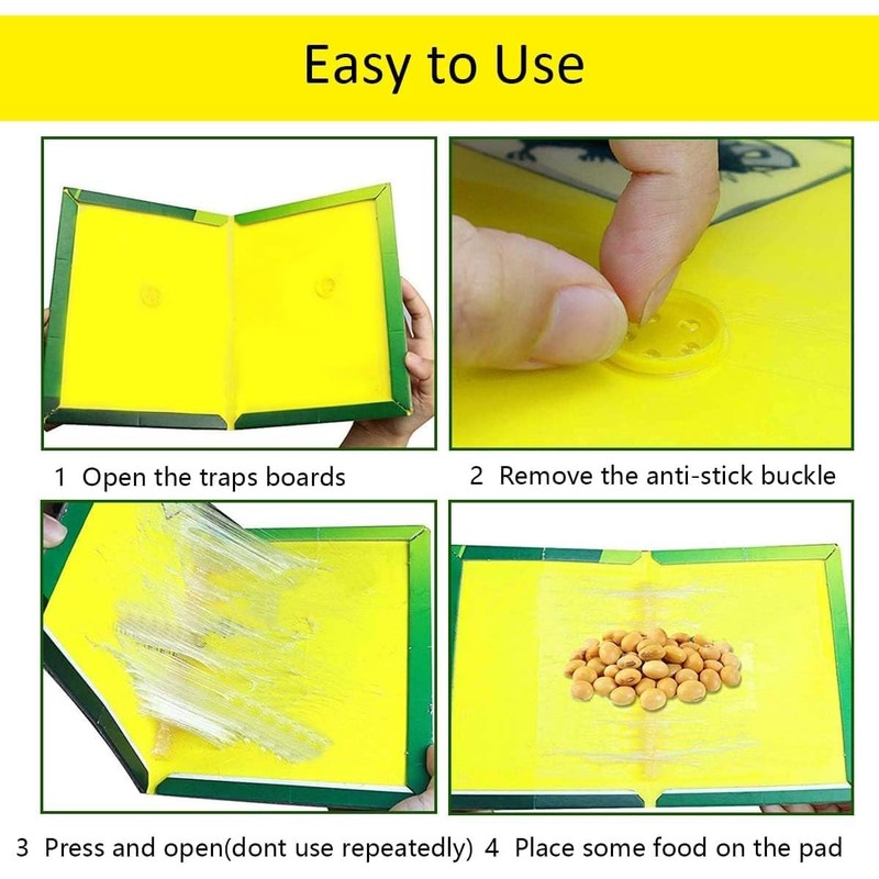 Loocaa 10 Pack Sticky Traps Boards - Multi-Use Pests Sticky