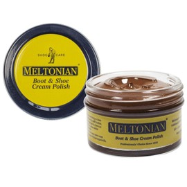 Meltonian Cream Shoe Polish - Boot Polish, Leather Shoe Polish Oil Based with Beeswax - Restores & Protects, 60+ Colors, Dark Brown