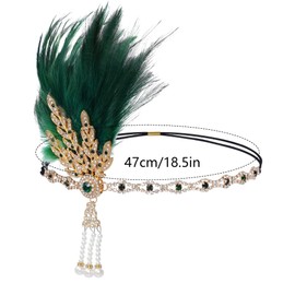choyaxo Flapper Headband Roaring 20s Headpiece Great Gatsby Headpiece for Women
