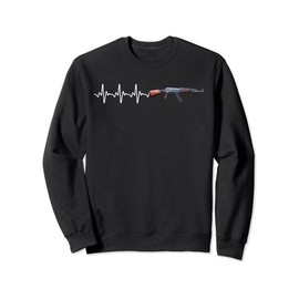 Heartbeat Weapon of choice AK47 Weaponry, Toy guns Gun Sweatshirt