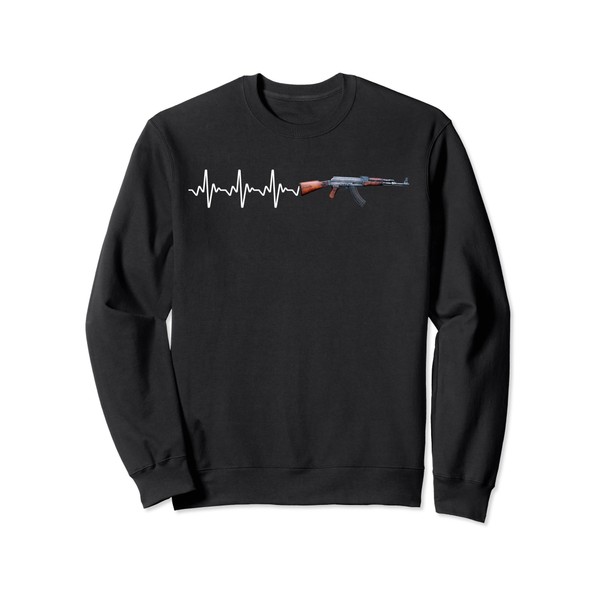 Heartbeat Weapon of choice AK47 Weaponry, Toy guns Gun Sweatshirt