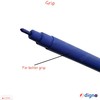 DIGNO SketchStic Felt Tip Pens, BLUE, Pack of 12, Fibre