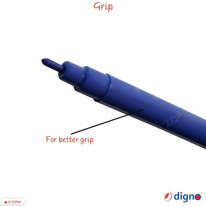 DIGNO SketchStic Felt Tip Pens, BLUE, Pack of 12, Fibre