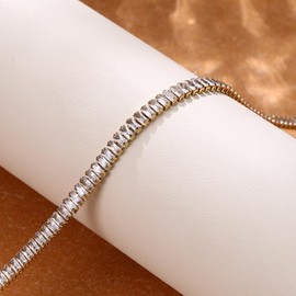 Kakonia Layering Gold Necklace for Women, 14K Gold Plated Chain Set, Choker Herringbone Necklace, Gold Jewellery for Women, stainless steel