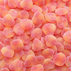 Harbo Peaches, Soft & Chewy Gummi Candies, Bulk & Delicious Gummy Candy (5 Pounds)