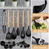 22 Pcs Silicone Kitchen Cooking Utensils Set, 446°F Heat Resistant