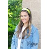 Yellow 2 Inch Wide Satin Hard Headband with No Teeth