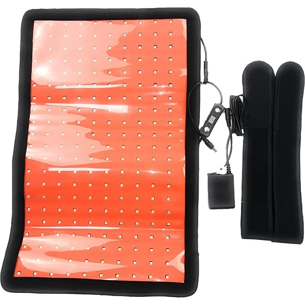 635/850nm Red Light Therapy Belt Lipo Laser Wrap Mat Body Slim Belly Pad,Large Size, 210 Light Beads, Especially Suitable for Removing Abdominal and Thigh Fat