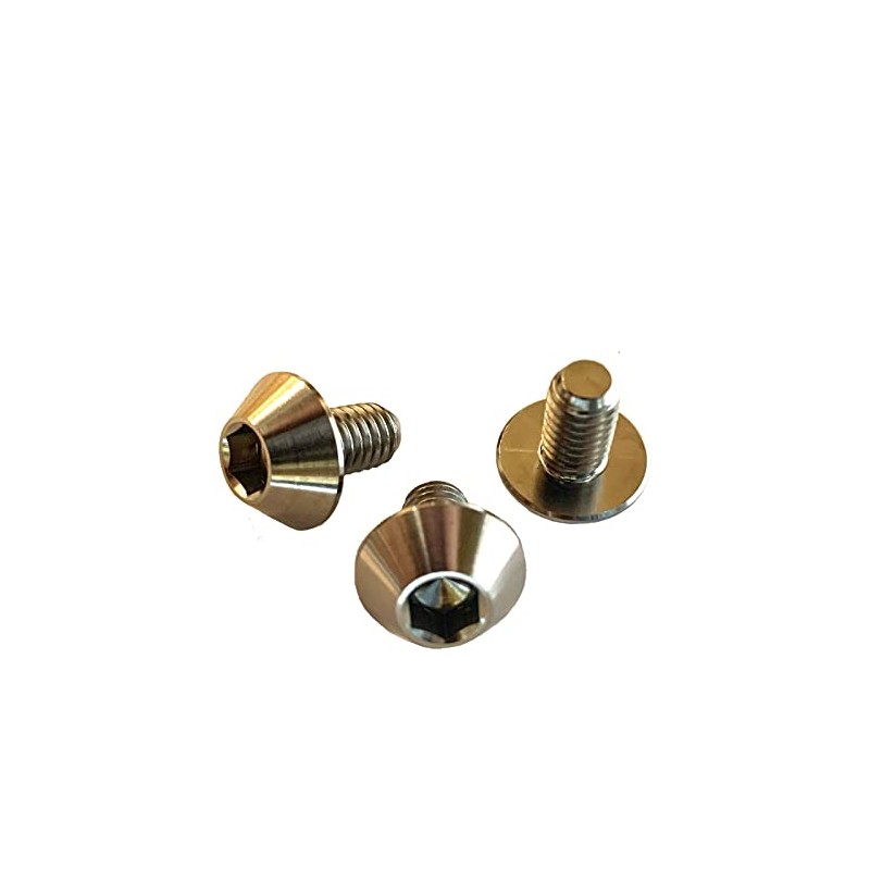 Roost Titanium License Plate Mount Bolts Ti-6AL-4V GR5 64 Titanium