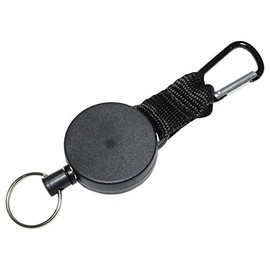 PR-CORDRELL2 Carabiner Key Reel, Cord Reel, Key Chain, Keyring, Fishing, Camping, Outdoors, Telescopic, Automatic Winding