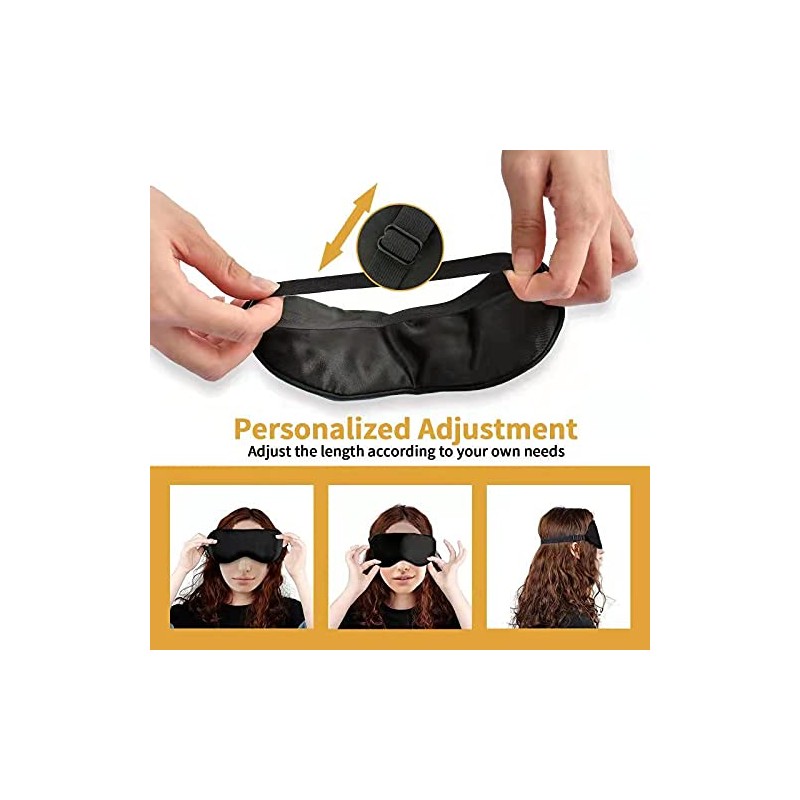 EETU Eye Mask,Blackout Sleep Eye Mask, Blindfold Silk Eye Mask,