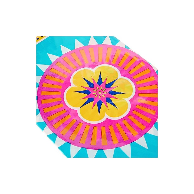 Boho Fiesta Rectangular Plastic Table Cover (137cm x 213cm) -