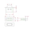 Techno Baines DSPCAPK-B1-6 Display Port Connector Caps (Black) 6pcs/Pack