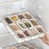 Snackle Box Container12-Compartment with Lid and Handle Divided Serving Snackle