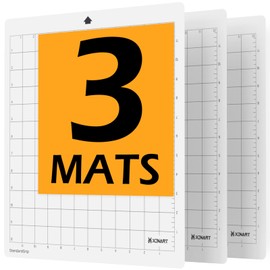 XINART Cutting Mat for Silhouette Cameo 4/3/2/1 (Pack of 3, 12" x 12") StandardGrip Sticky Cricket Vinyl Accessories Replacement Cutting Mats for Silhouette Cameo