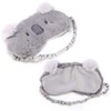 LHKJ Cute Animal Fluffy Sleeping Eye Mask, Soft Plush Blindfold