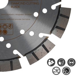 PRODIAMANT professional diamond cutting disc concrete granite Oxx 180 mm 7 inch x 22.2 mm Made in Germany laser welded
