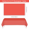 REBECASKYENS 1 Pack 137cm*274cm Red Christmas Tablecloth Party Tablecloth Large