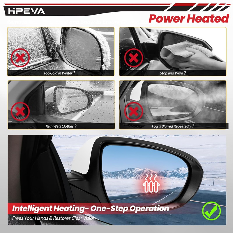 2014 2015 Right Passenger Rear Door Mirror Compatible with Kia