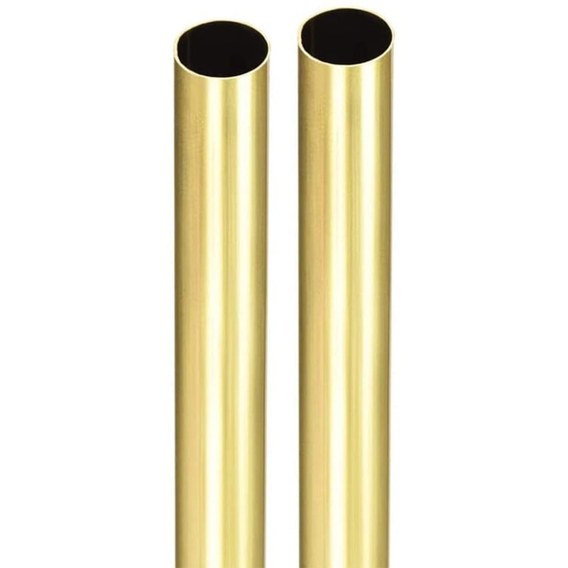 Brass Round Pipe H65 Copper Tubing Pipe 200mm Length 22mm