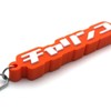 SPEED ADDICT RUBBER KEY HOLDER Thick Rubber Key Chain, Orange
