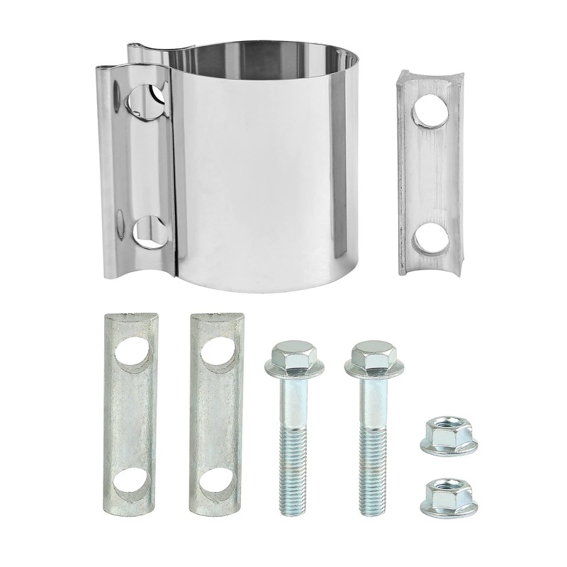 2.75 Inch 2.75" Butt Joint Exhaust Band Clamp Sleeve Stainless