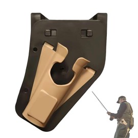 SIXHAOBU Einschub Angelruten Hüftholster, verstellbarer freihändiger Rutenhalter mit Stash-Tasche, Angler-Gürtel mit Rutenhalter, Schnellzug-Taillengürtel für Outdoor Fliegen und Uferangeln