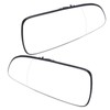 2PCS Outside Rear View Mirror Glass Left Right Self Adhesive
