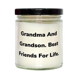 Sarcastic Grandson Scent Candle, Grandma and Grandson. Best Friends for Life, Present for Grandchild, Gag Gifts from Grandpa, Grandson Scented Candle Gift Set, Grandson Scented Candles, Gift for