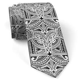 ( Maori Style Tattoo Good ) Fashion Novelty Necktie, Conversation Neckwear Ties Great for Party and Events