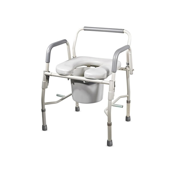 HEALTHLINE Commode Chair for Toilet Safety Frame 300 Lbs -