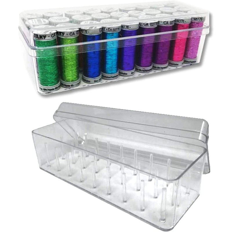 The Quilted Bear 27 Spool Thread Box - Premium Strong