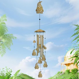 Gnomes Wind Chimes for Garden, Outdoor Memorial Wind Chime, Metal Tubes Wind Chimes Decor, for Mom Grandma Women Unique Memorial Gift for Yard Garden Home