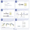 Peaha 10 Pack 3-3/4 Inch Acrylic Cabinet Pulls Gold Drawer
