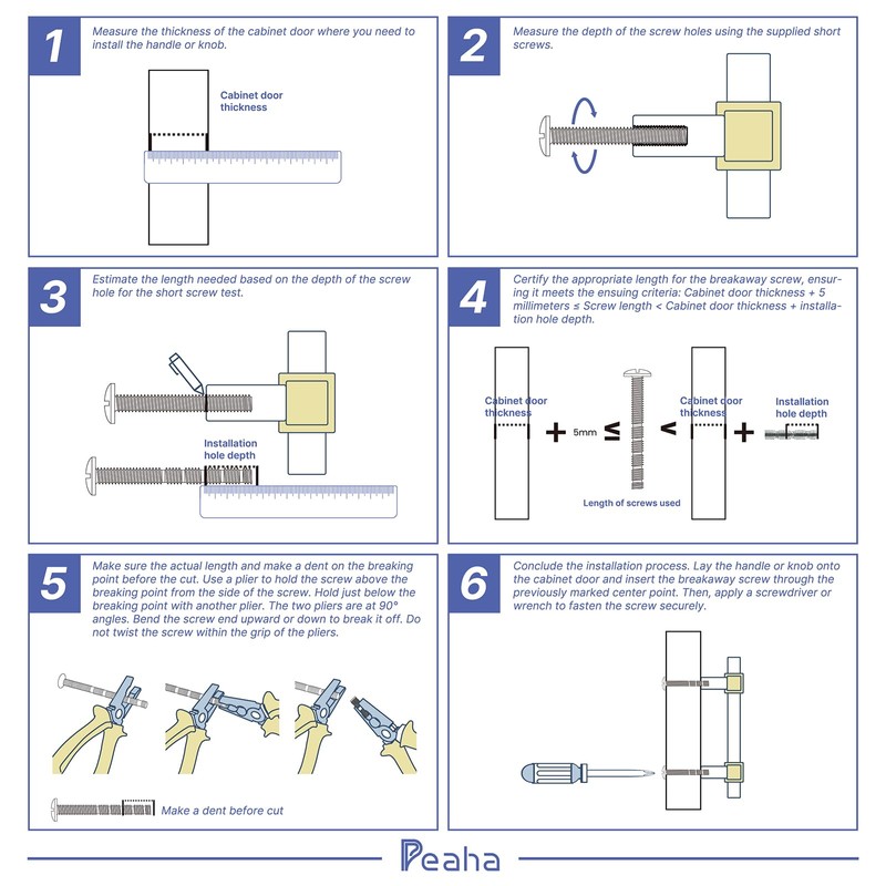 Peaha 10 Pack 3-3/4 Inch Acrylic Cabinet Pulls Gold Drawer