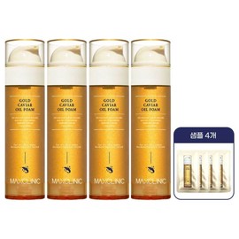 Home Shopping The same Max Clinic Oil Foam Cleansing Gold Caviar 4 4 4+4 samples / 홈쇼핑 동일 맥스클리닉 오일 폼 클렌징 골드 캐비어 대용량 110g 4개+샘플 4개