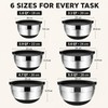 LMETJMA Stainless Steel Mixing Bowls Set of 5 - Durable