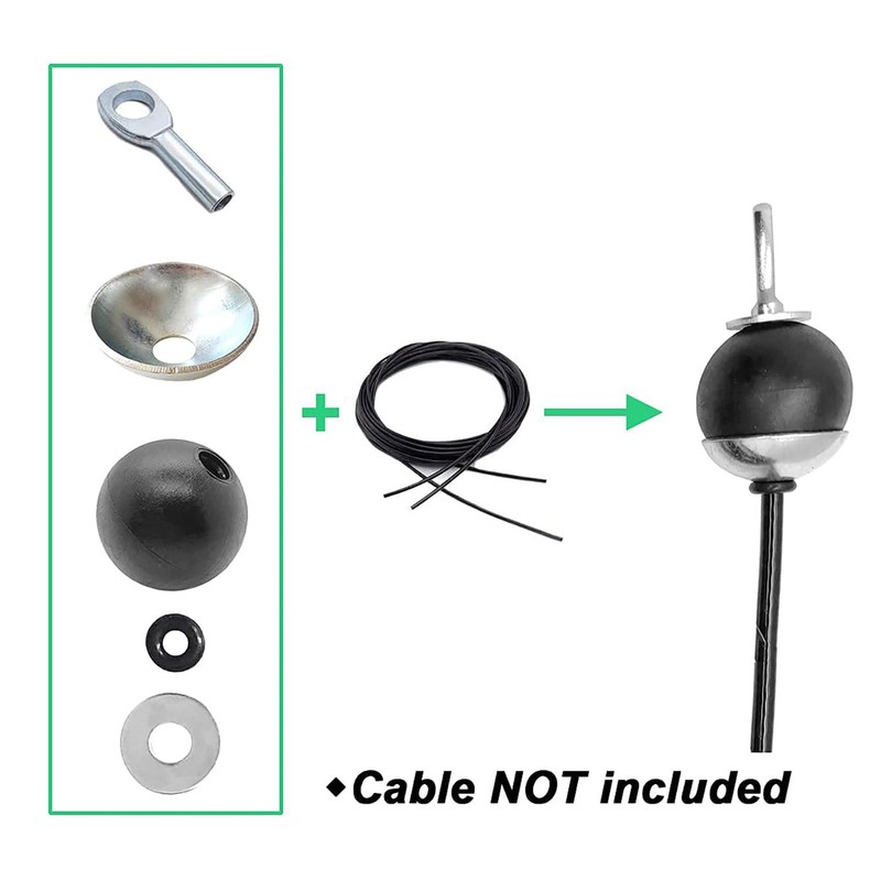 Profelinx Gym Cable Accessories, 10 Cable Eyelet Terminals for 4mm