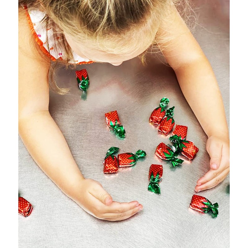 SweetGourmet Strawberry Bon Bons Buds Filled Hard Candy | 1