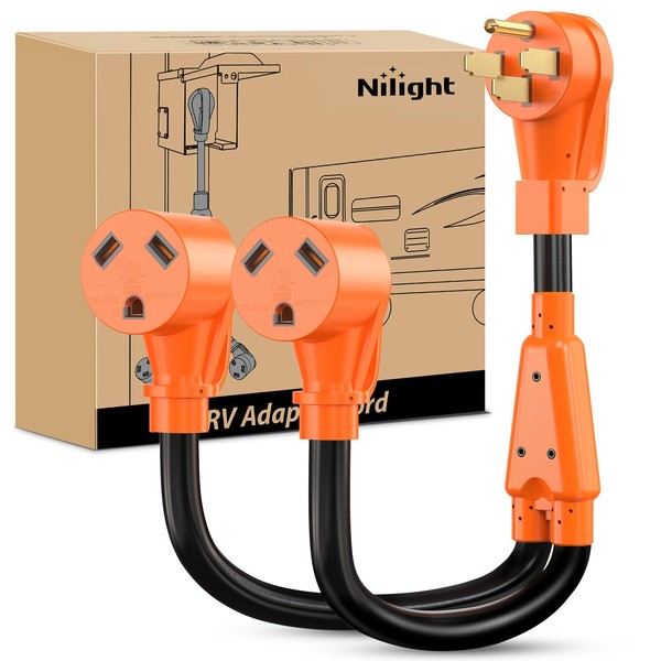 Nilight Nilight 50 Amp to 30 Amp RV Y Splitter