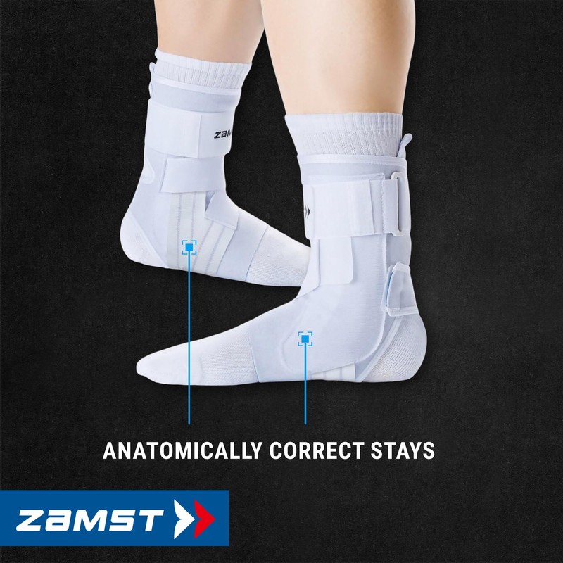 Zamst A1 White Ankle Brace for Sports - Breathable Sports