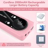 Taladro eléctrico inalámbrico para uñas, 45000 RPM, portátil.