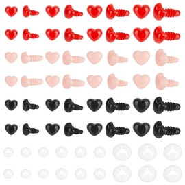 ANATTASOUL Plastic Safety Eyes Doll Eyeballs Plastic Eyes Craft Doll Eyes Stuffed Animal Eyes for DIY Sewing Crafts Bear Felting Amigurumi Plush Dolls