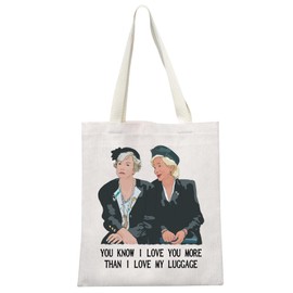 JTOUK 80s Movie Inspired Gift You Know I Love You More Than My Luggage Tote Bag For Magnolias Movie Fans (Luggage Tote EU)